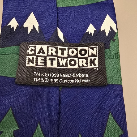 Vintage 1999 Cartoon Network Hanna Barbera Yogi Bear Necktie Polyester. - Picture 4 of 5